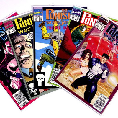 The PUNISHER War Journal #34 37 38 39 40 Marvel Comics 1991/92 NM