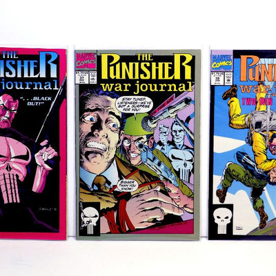 The PUNISHER War Journal #34 37 38 39 40 Marvel Comics 1991/92 NM