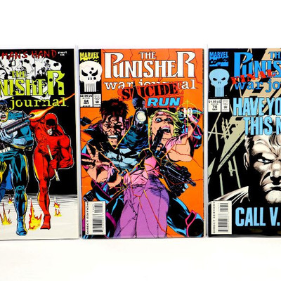 The PUNISHER War Journal #44 45 46 47 64 70 Marvel Comics 1992/94 NM