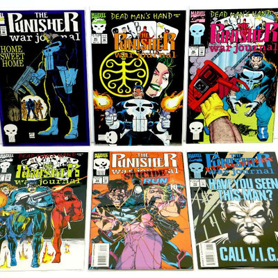 The PUNISHER War Journal #44 45 46 47 64 70 Marvel Comics 1992/94 NM