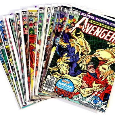 AVENGERS #206-247 - 20 Comic Books Lot Bronze Age 1981-84 Marvel Comics
