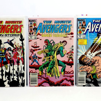 AVENGERS #249-307 - 20 Comic Books Lot Copper Age 1984-89 Marvel Comics