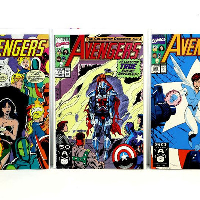 AVENGERS #310-356 - 24 Comic Books Lot Copper Age 1989-92 Marvel Comics