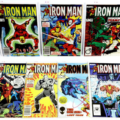 IRON MAN #85 188 189 190 191 198 199 Copper Age Lot 1984-85 Marvel Comics VF+