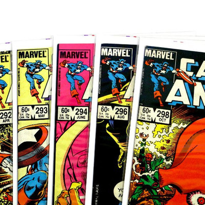 CAPTAIN AMERICA #292 293 294 296 298 Bronze Age 1983-84 Marvel Comics