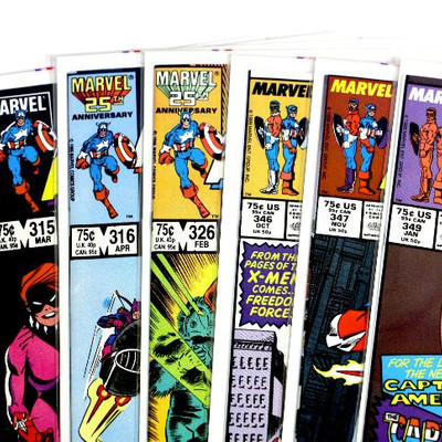 CAPTAIN AMERICA #306 315 316 326 346 347 349 Copper Age 1985-89 Marvel Comics