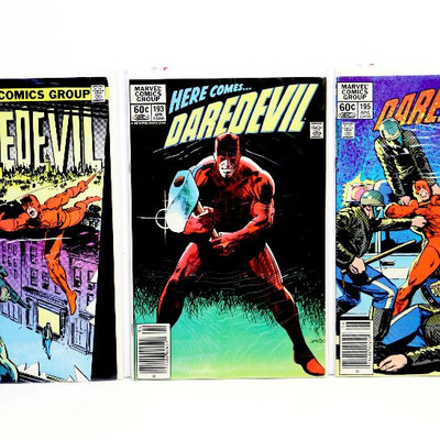 DAREDEVIL #192 193 195 198 199 206 Bronze Age Lot Marvel Comics 1983/84