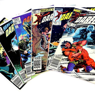 DAREDEVIL #192 193 195 198 199 206 Bronze Age Lot Marvel Comics 1983/84