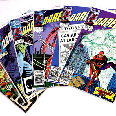 DAREDEVIL #209 235 240 241 242 243 Copper Age Lot Marvel Comics 1984-87