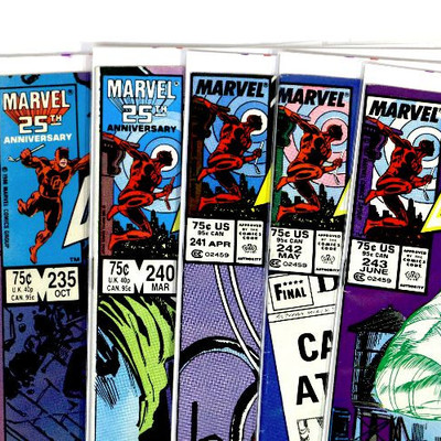 DAREDEVIL #209 235 240 241 242 243 Copper Age Lot Marvel Comics 1984-87