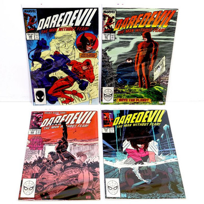 DAREDEVIL #245 246 247 248 251 252 256 Copper Age Lot Marvel Comics 1987-88