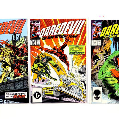 DAREDEVIL #245 246 247 248 251 252 256 Copper Age Lot Marvel Comics 1987-88