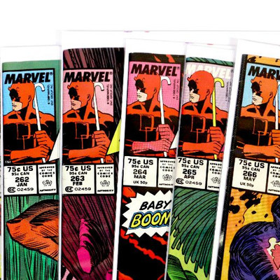 DAREDEVIL #261 262 263 264 265 266 Copper Age Lot Marvel Comics 1988/89