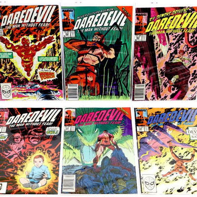 DAREDEVIL #261 262 263 264 265 266 Copper Age Lot Marvel Comics 1988/89
