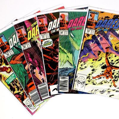DAREDEVIL #261 262 263 264 265 266 Copper Age Lot Marvel Comics 1988/89