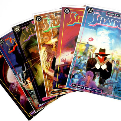 The SHADOW #1 2 3 4 5 6 Comic Books Lot 1987/88 DC Comics Bill Sienkiewicz Art