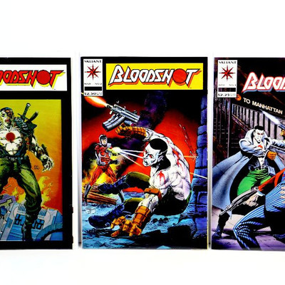 BLOODSHOT #1 2 3 4 6 8 (#6 1st Ninjak) Comic Books Lot VALIANT Comics 1993/94 NM