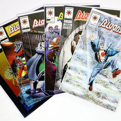 BLOODSHOT #1 2 3 4 6 8 (#6 1st Ninjak) Comic Books Lot VALIANT Comics 1993/94 NM