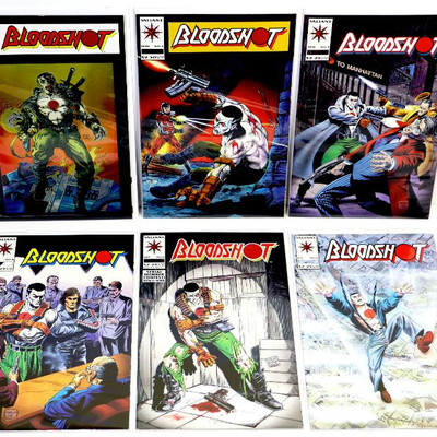 BLOODSHOT #1 2 3 4 6 8 (#6 1st Ninjak) Comic Books Lot VALIANT Comics 1993/94 NM