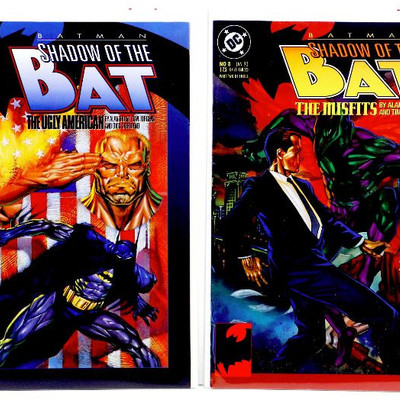 BATMAN Shadow Of The BAT #2 #4 #5 #6 #8 DC Comics Lot 1992-93 NM