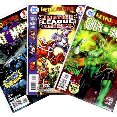 BATMAN Justice League America GREEN LANTERN in RETROACTIVE 1970's DC Comics