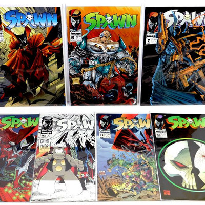 SPAWN #3 6 7 8 10 11 12 Comic Books Set 1992-93 IMAGE Comics