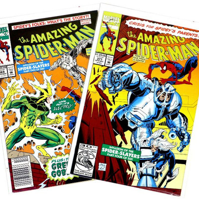 AMAZING SPIDER-MAN #369 #371  Comic Book Set 1992 Marvel Comics NM