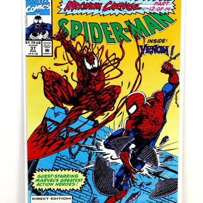 SPIDER-MAN #37 Maximum Carnage Part 12 Marvel Comics 1993 NM