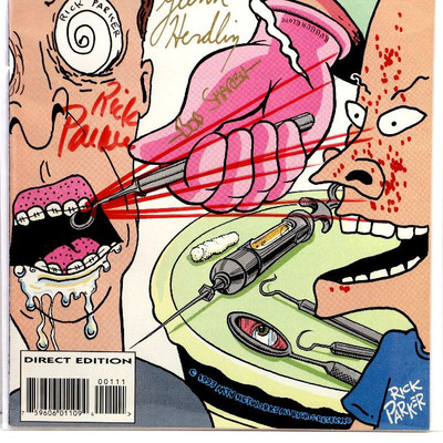 Beavis and Butt-Head #1 Signed/Sketched (Signed by 3 Creators) 1993 Marvel Comics