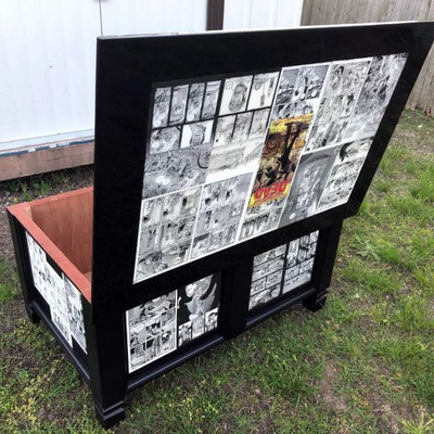 The WALKING DEAD #1 Comics Custom Made COFFEE TABLE / CHEST