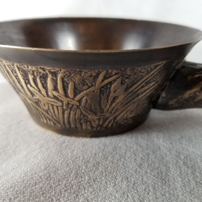 Art Deco Bronze Scoop/Cup