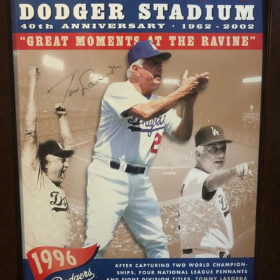 Tommy Lasorda Autograph Poster