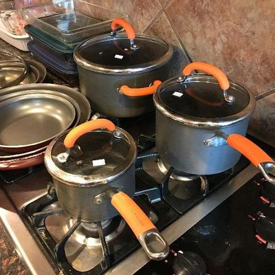 Rachael Ray's cookware.