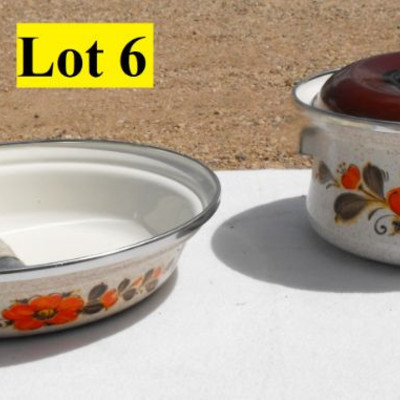 LOT 6  New Show-Pans Oven to Table Cookware
