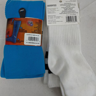 2 Socks: Knee Socks, Soccer Socks L - New