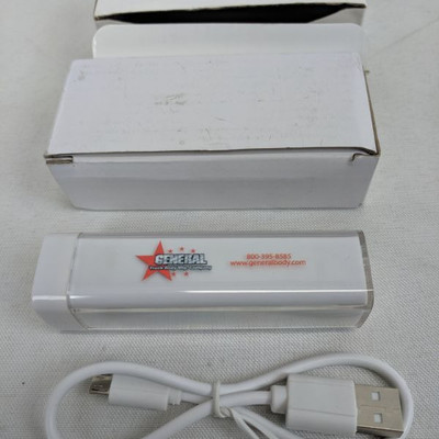 2 General USB Power Bank for Phones - New