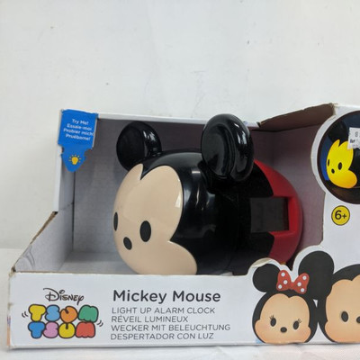Disney Tsum Tsum Mickey Mouse Light Up Alarm Clock - New