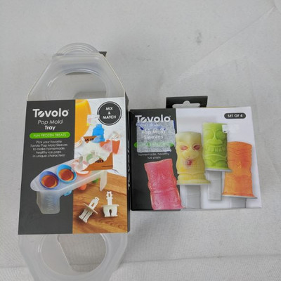 Tovolo Pop Mold Tray & Tovolo  Pop Mold Sleeves - New