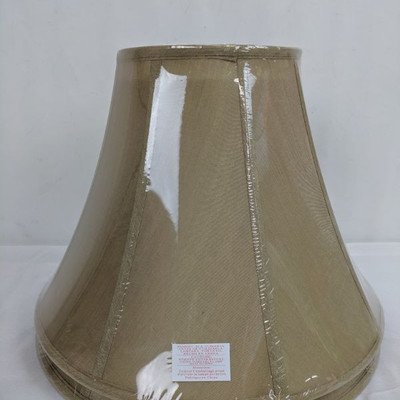 2 Beige Large Lamp Shades - New