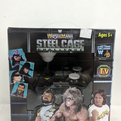 Wrestlemania Steel Cage Challenge, Plug Play TV Game - New