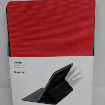 Logitech Hinge Case for iPad Air 2, Red - New
