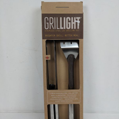 Grill Light Stainless Steel LED Grilling Set - New