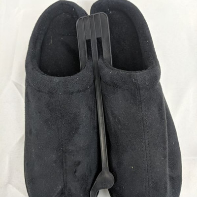 Therapedic Memory Foam Slippers, Black, Unisex XL - New