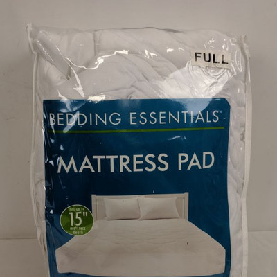 Bedding Essentials Mattress Pad, Full - New