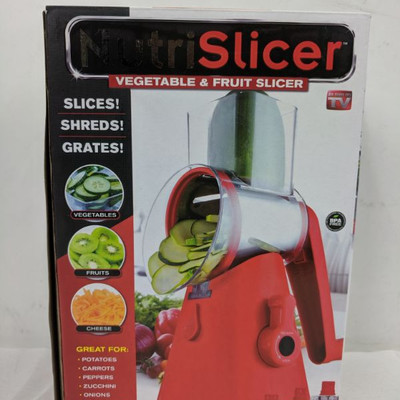 Nutri Slicer For Veggies & Fruit, As Seen On TV - New