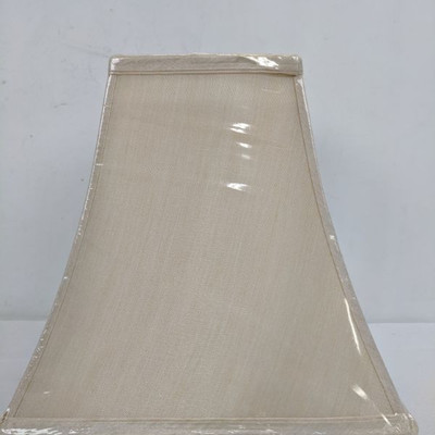 Lamp Shade, Medium, Beige, Qty 2 - New