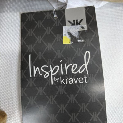 Kravet Pillows, Set of 2, Tan/Silver - New