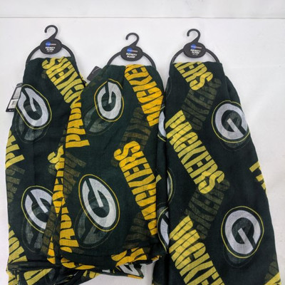 NFL Packers 3 Scarves - New
