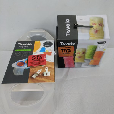 Tovolo Pop Mold Tray & Tovolo  Pop Mold Sleeves - New