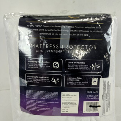 Healthy Nights Temperature Balancing Fitted Mattress Protector - New
